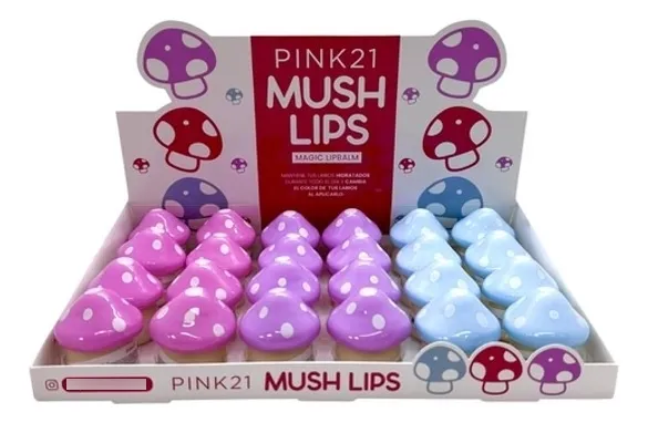Miniatura 2 de Balsamo labial magico Mush Lips Pink21